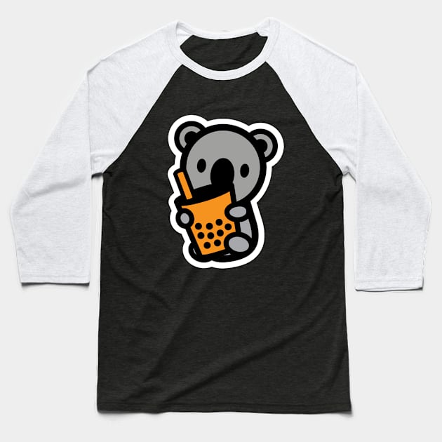 Koala Bear Bubble Thai Milk Tea Boba Pearl Drink Animal Love Bambu Brand Baseball T-Shirt by Bambu